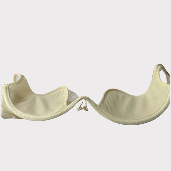 Ritratti Milano Demi Shell Cup Embroidered Padded Bra, Size 34B, Ivory - Picture 9 of 12